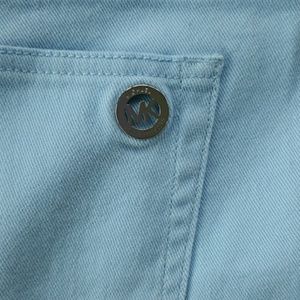 Michael Kors light blue capri
